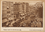 Broadway opposite City Hall Park about 1880, a very unusual and interesting view