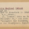 University Medical School, Broadway