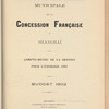 Compte-rendu de gestion pour l'exercice 1901, Budget 1902