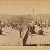 Pedestrians on High Bridge, Water Tower in background