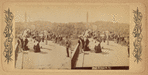 Pedestrians on High Bridge, Water Tower in background