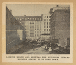 Looking north and showing the buildings toward Houston Street to be torn down