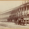 Colonade Row; The Churchman offices; Adams Express Company wagon; public telephone sign