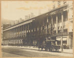 Colonade Row; The Churchman offices; Adams Express Company wagon; public telephone sign