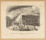 Destruction of the National Theater, New York. September 23, 1839