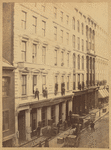 Loft buildings: Ladewig & Haydter, Van Volkenburgh Brothers; men posing for photographer at windows and on cornices