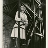 Mildred Smith in the stage production Beggar's Holiday (set design by Oliver Smith).