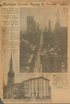 Madison Avenue of today, a view taken form the roof of the building at 444 Madison Avenue looking south 