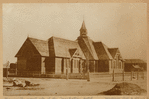 Rocks are the present site of the Manhattan hotel. Madison Ave + 42nd St. before Grand Central Station 1864 where barn is seen