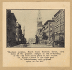 "Madison Avenue, north from Fortieth Street, 1876..."