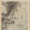 The intersection of Broadway, Fifth Avenue and Twenty-third Street, as viewed from the top of the Flatiron Building, looking north