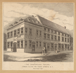 "The Shakespeare Tavern," corner Fulton and Nassau Streets, N.Y. demolished 1836