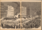 Grand Procession of Wide-awakes at New York on the evening of October 3, 1860