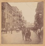 Street scene with Lower East side residents