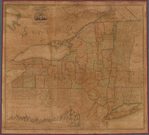 Map of the State of New York and the surrounding country