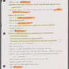 Tom Fitzpatrick's rehearsal script of Bogeyman