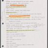Tom Fitzpatrick's rehearsal script