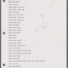 Song lyrics and video text