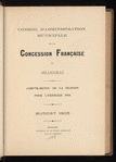 Compte-rendu de gestion pour l'exercice