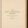Compte-rendu de gestion pour l'exercice 1904, Budget 1905