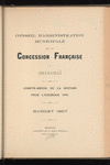 Compte-rendu de gestion pour l'exercice