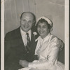 Portrait of Nanette Rohan Bearden and artist Romare Bearden on their wedding day, 1954