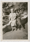 Snapshot of Bessye Bearden, with, possibly, husband Howard Bearden