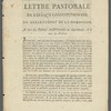 Lettre pastorale de l'évêque constitutionnel du département de Dordogne, a tous les pasteurs constitutionnels du département, & à tous les prêtres