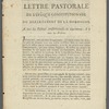 Lettre pastorale de l'évêque constitutionnel du département de Dordogne, a tous les pasteurs constitutionnels du département, & à tous les prêtres
