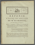 Réponse à toutes les adhésions de M. Flamarens, (ci-devant évêque de Périgueux)