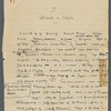 [Algernon Charles Swinburne]. Holograph