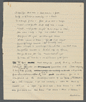[Algernon Charles Swinburne]. Holograph