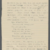 [Algernon Charles Swinburne]. Holograph