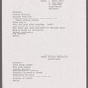 Rehearsal schedule for Montreal production