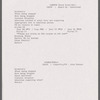 Rehearsal schedule for Montreal production
