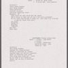 Rehearsal schedule for Montreal production