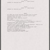Rehearsal schedule for Montreal production