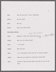 Script marked "Sabrina"