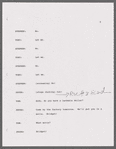 Script marked "Sabrina"