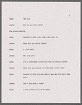 Script marked "Section I: Shot with a Diamond"