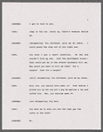 Script marked "Section I: Shot with a Diamond"