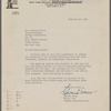 Letter from Major Edward Evans to Romana Javits, February 15, 1945