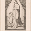 The Virgin and Christ-child descending the steps of the temple