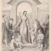 Saint Elisabeth distributing bread