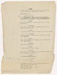 The love letter: typescript, 1921