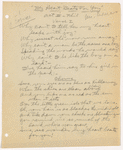 The love letter: typescript, 1921