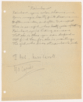 The love letter: typescript, 1921