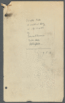 Walter Pater; a critical study. Holograph