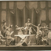 Russell Collins and officers carousing in the stage production Johnny Johnson
