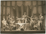 Russell Collins and officers carousing in the stage production Johnny Johnson
